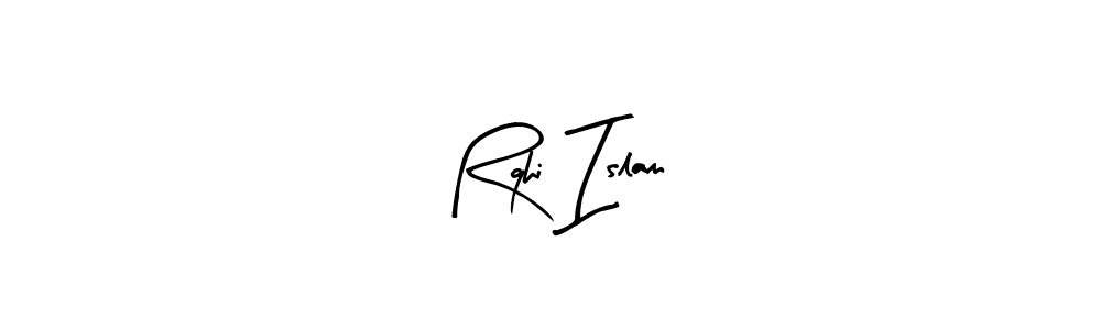 This is the best signature style for the Rqhi Islam name. Also you like these signature font (Arty Signature). Mix name signature. Rqhi Islam signature style 8 images and pictures png