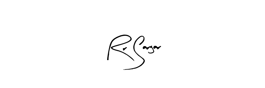 Similarly Arty Signature is the best handwritten signature design. Signature creator online .You can use it as an online autograph creator for name Rr Sargar. Rr Sargar signature style 8 images and pictures png