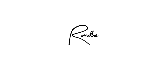 How to make Rrindhe name signature. Use Arty Signature style for creating short signs online. This is the latest handwritten sign. Rrindhe signature style 8 images and pictures png