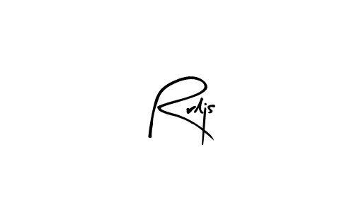 Use a signature maker to create a handwritten signature online. With this signature software, you can design (Arty Signature) your own signature for name Rrljs. Rrljs signature style 8 images and pictures png