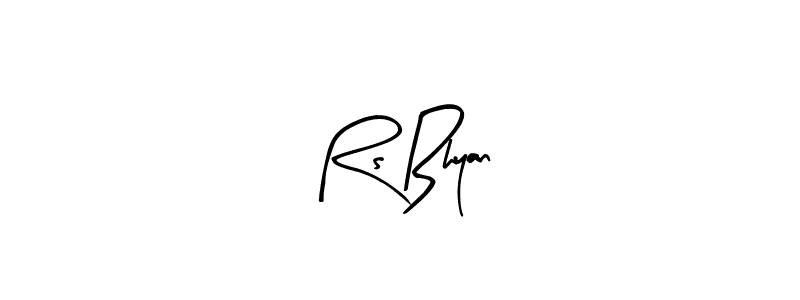 How to make Rs Bhyan name signature. Use Arty Signature style for creating short signs online. This is the latest handwritten sign. Rs Bhyan signature style 8 images and pictures png