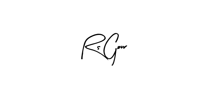 Make a beautiful signature design for name Rs Gour. With this signature (Arty Signature) style, you can create a handwritten signature for free. Rs Gour signature style 8 images and pictures png