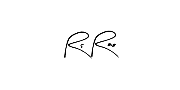 How to make Rs Rao name signature. Use Arty Signature style for creating short signs online. This is the latest handwritten sign. Rs Rao signature style 8 images and pictures png