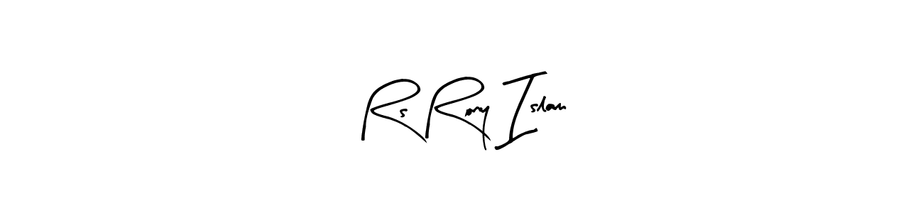 Once you've used our free online signature maker to create your best signature Arty Signature style, it's time to enjoy all of the benefits that Rs Rony Islam name signing documents. Rs Rony Islam signature style 8 images and pictures png