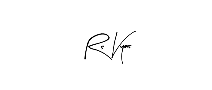 This is the best signature style for the Rs Vyas name. Also you like these signature font (Arty Signature). Mix name signature. Rs Vyas signature style 8 images and pictures png