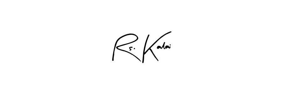 Similarly Arty Signature is the best handwritten signature design. Signature creator online .You can use it as an online autograph creator for name Rs. Kalai. Rs. Kalai signature style 8 images and pictures png