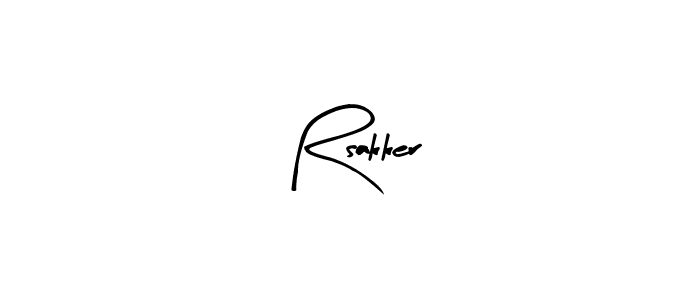 Make a beautiful signature design for name Rsakker. Use this online signature maker to create a handwritten signature for free. Rsakker signature style 8 images and pictures png