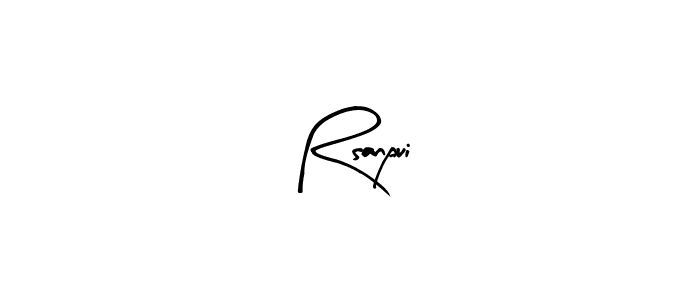 Make a beautiful signature design for name Rsanpui. With this signature (Arty Signature) style, you can create a handwritten signature for free. Rsanpui signature style 8 images and pictures png