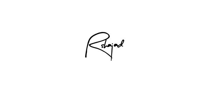 Make a short Rshajad signature style. Manage your documents anywhere anytime using Arty Signature. Create and add eSignatures, submit forms, share and send files easily. Rshajad signature style 8 images and pictures png