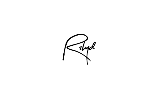 Create a beautiful signature design for name Rshyd. With this signature (Arty Signature) fonts, you can make a handwritten signature for free. Rshyd signature style 8 images and pictures png