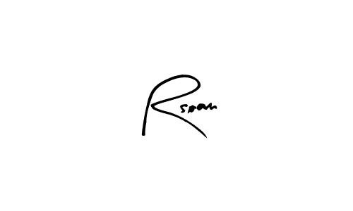 Make a beautiful signature design for name Rsoam. With this signature (Arty Signature) style, you can create a handwritten signature for free. Rsoam signature style 8 images and pictures png