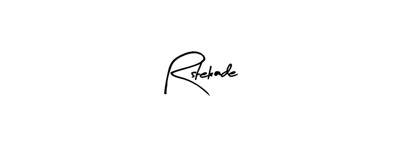 How to make Rstekade name signature. Use Arty Signature style for creating short signs online. This is the latest handwritten sign. Rstekade signature style 8 images and pictures png