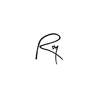 Design your own signature with our free online signature maker. With this signature software, you can create a handwritten (Arty Signature) signature for name Rsy. Rsy signature style 8 images and pictures png