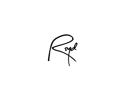 Similarly Arty Signature is the best handwritten signature design. Signature creator online .You can use it as an online autograph creator for name Rsyd. Rsyd signature style 8 images and pictures png