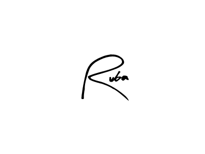 Ruba stylish signature style. Best Handwritten Sign (Arty Signature) for my name. Handwritten Signature Collection Ideas for my name Ruba. Ruba signature style 8 images and pictures png