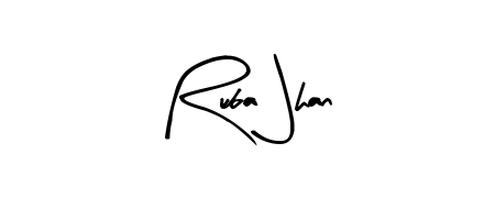 Best and Professional Signature Style for Ruba Jhan. Arty Signature Best Signature Style Collection. Ruba Jhan signature style 8 images and pictures png