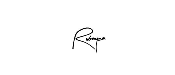 The best way (Arty Signature) to make a short signature is to pick only two or three words in your name. The name Rubayea include a total of six letters. For converting this name. Rubayea signature style 8 images and pictures png
