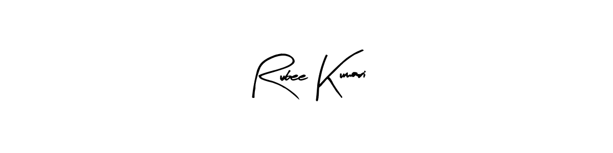 Also we have Rubee Kumari name is the best signature style. Create professional handwritten signature collection using Arty Signature autograph style. Rubee Kumari signature style 8 images and pictures png
