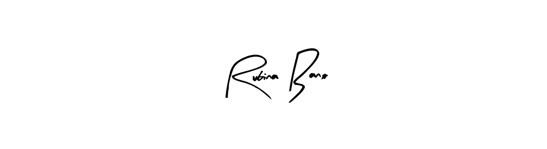 How to make Rubina Bano signature? Arty Signature is a professional autograph style. Create handwritten signature for Rubina Bano name. Rubina Bano signature style 8 images and pictures png