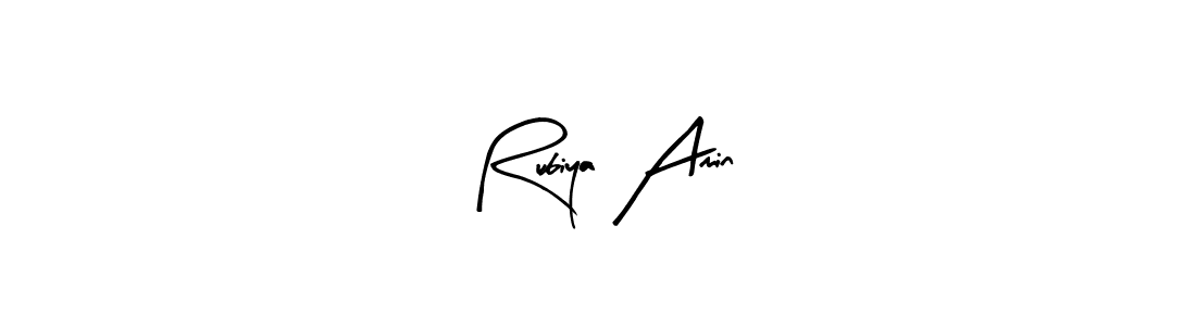 Here are the top 10 professional signature styles for the name Rubiya Amin. These are the best autograph styles you can use for your name. Rubiya Amin signature style 8 images and pictures png