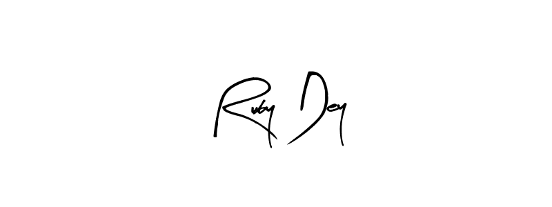 Ruby Dey stylish signature style. Best Handwritten Sign (Arty Signature) for my name. Handwritten Signature Collection Ideas for my name Ruby Dey. Ruby Dey signature style 8 images and pictures png