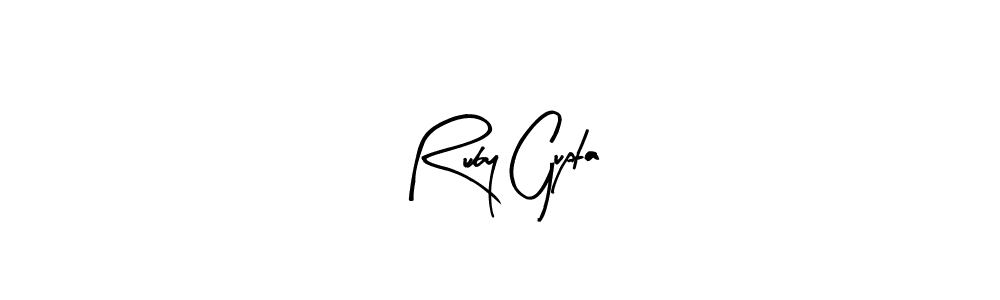 Ruby Gupta stylish signature style. Best Handwritten Sign (Arty Signature) for my name. Handwritten Signature Collection Ideas for my name Ruby Gupta. Ruby Gupta signature style 8 images and pictures png
