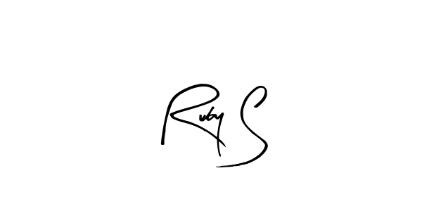 The best way (Arty Signature) to make a short signature is to pick only two or three words in your name. The name Ruby S include a total of six letters. For converting this name. Ruby S signature style 8 images and pictures png