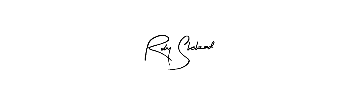 Design your own signature with our free online signature maker. With this signature software, you can create a handwritten (Arty Signature) signature for name Ruby Shehzad. Ruby Shehzad signature style 8 images and pictures png