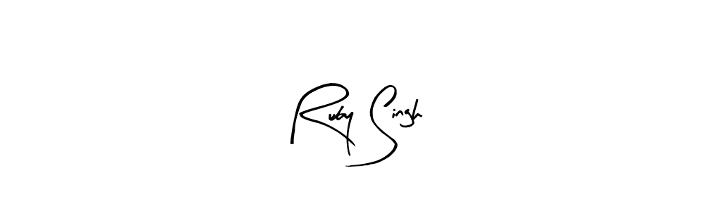 Make a beautiful signature design for name Ruby Singh. With this signature (Arty Signature) style, you can create a handwritten signature for free. Ruby Singh signature style 8 images and pictures png