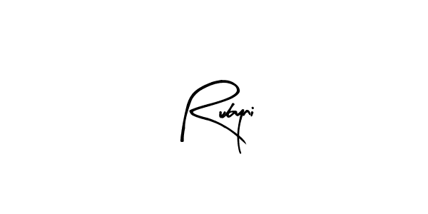 Arty Signature is a professional signature style that is perfect for those who want to add a touch of class to their signature. It is also a great choice for those who want to make their signature more unique. Get Rubyni name to fancy signature for free. Rubyni signature style 8 images and pictures png