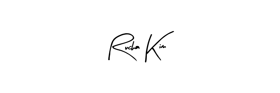 Design your own signature with our free online signature maker. With this signature software, you can create a handwritten (Arty Signature) signature for name Rucha Kim. Rucha Kim signature style 8 images and pictures png