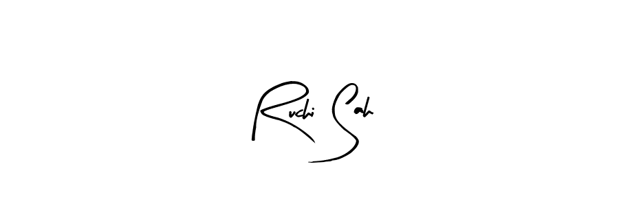 if you are searching for the best signature style for your name Ruchi Sah. so please give up your signature search. here we have designed multiple signature styles  using Arty Signature. Ruchi Sah signature style 8 images and pictures png
