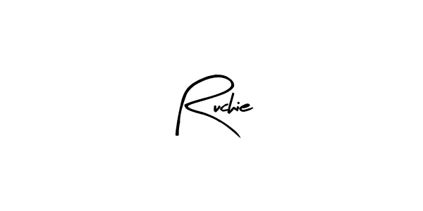 Ruchie stylish signature style. Best Handwritten Sign (Arty Signature) for my name. Handwritten Signature Collection Ideas for my name Ruchie. Ruchie signature style 8 images and pictures png