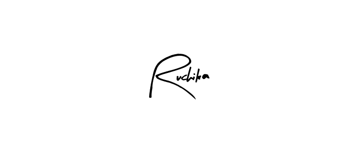 Ruchika stylish signature style. Best Handwritten Sign (Arty Signature) for my name. Handwritten Signature Collection Ideas for my name Ruchika. Ruchika signature style 8 images and pictures png