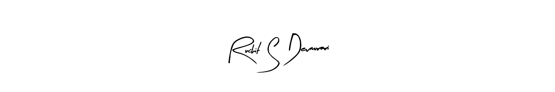 Use a signature maker to create a handwritten signature online. With this signature software, you can design (Arty Signature) your own signature for name Ruchit S Devmurari. Ruchit S Devmurari signature style 8 images and pictures png