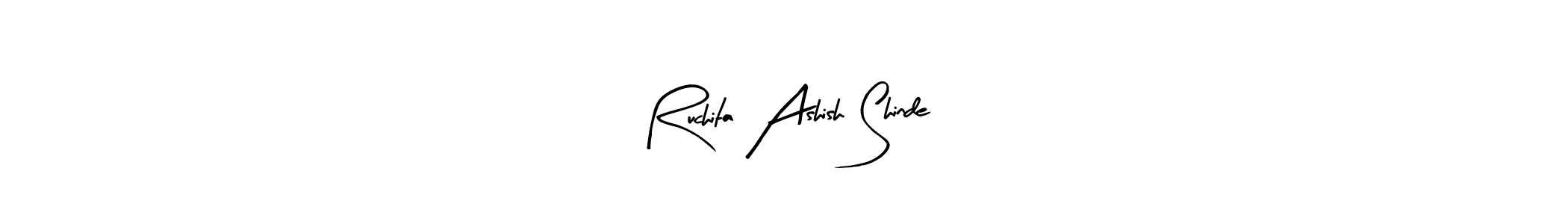 Design your own signature with our free online signature maker. With this signature software, you can create a handwritten (Arty Signature) signature for name Ruchita Ashish Shinde. Ruchita Ashish Shinde signature style 8 images and pictures png