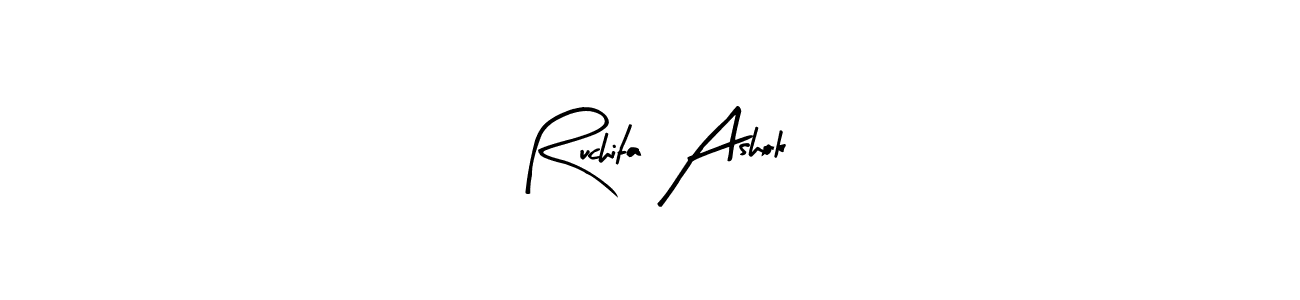 Best and Professional Signature Style for Ruchita Ashok. Arty Signature Best Signature Style Collection. Ruchita Ashok signature style 8 images and pictures png