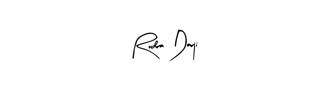 How to make Rudra Darji name signature. Use Arty Signature style for creating short signs online. This is the latest handwritten sign. Rudra Darji signature style 8 images and pictures png