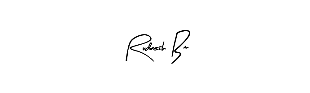 if you are searching for the best signature style for your name Rudresh Bm. so please give up your signature search. here we have designed multiple signature styles  using Arty Signature. Rudresh Bm signature style 8 images and pictures png