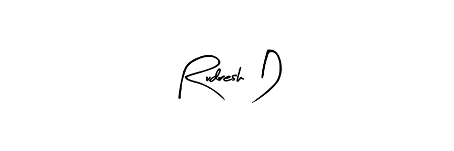 Make a beautiful signature design for name Rudresh D. Use this online signature maker to create a handwritten signature for free. Rudresh D signature style 8 images and pictures png