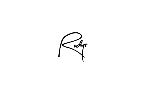 You should practise on your own different ways (Arty Signature) to write your name (Rudys) in signature. don't let someone else do it for you. Rudys signature style 8 images and pictures png