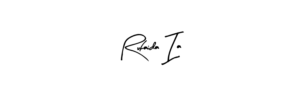 Design your own signature with our free online signature maker. With this signature software, you can create a handwritten (Arty Signature) signature for name Rufaida Ia. Rufaida Ia signature style 8 images and pictures png