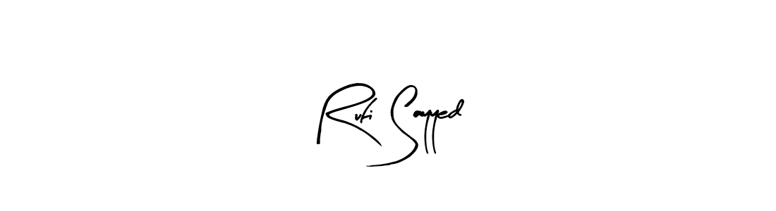 You can use this online signature creator to create a handwritten signature for the name Rufi Sayyed. This is the best online autograph maker. Rufi Sayyed signature style 8 images and pictures png