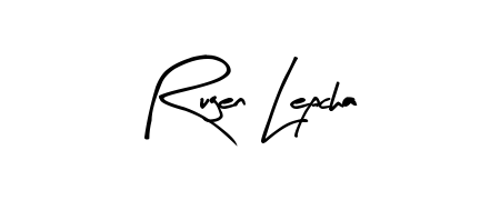Quickly download Rugen Lepcha name signature in high-resolution PNG using Arty Signature style. Ready to insert into PDFs and online applications. Rugen Lepcha signature style 8 images and pictures png