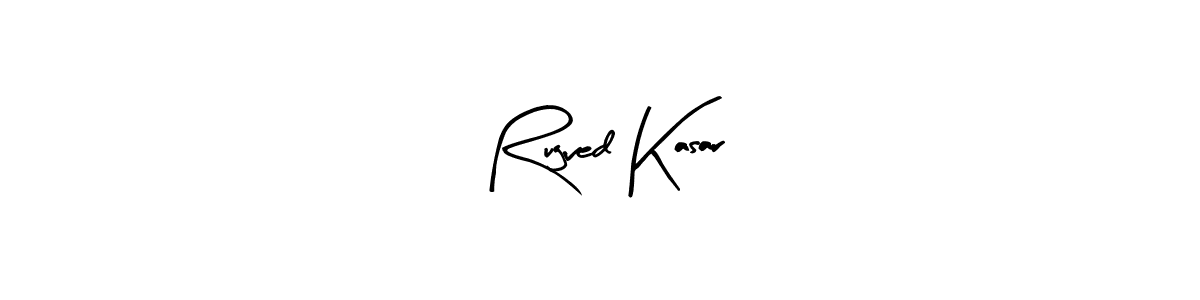 Similarly Arty Signature is the best handwritten signature design. Signature creator online .You can use it as an online autograph creator for name Rugved Kasar. Rugved Kasar signature style 8 images and pictures png