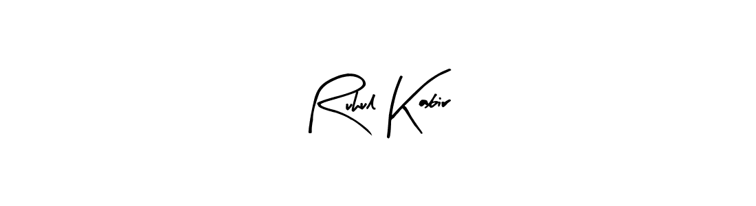 Create a beautiful signature design for name Ruhul Kabir. With this signature (Arty Signature) fonts, you can make a handwritten signature for free. Ruhul Kabir signature style 8 images and pictures png