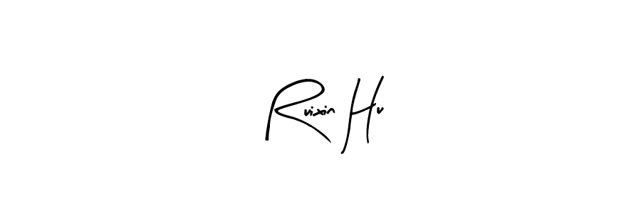 Similarly Arty Signature is the best handwritten signature design. Signature creator online .You can use it as an online autograph creator for name Ruixin Hu. Ruixin Hu signature style 8 images and pictures png