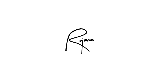 How to make Rujana name signature. Use Arty Signature style for creating short signs online. This is the latest handwritten sign. Rujana signature style 8 images and pictures png