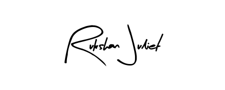 Also we have Rukshan Juliet name is the best signature style. Create professional handwritten signature collection using Arty Signature autograph style. Rukshan Juliet signature style 8 images and pictures png