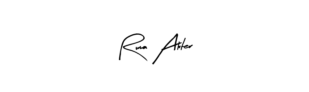 You can use this online signature creator to create a handwritten signature for the name Ruma Akter. This is the best online autograph maker. Ruma Akter signature style 8 images and pictures png